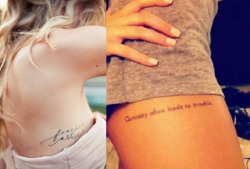 67 mini tatuagens femininas  Frases para tatuagem feminina