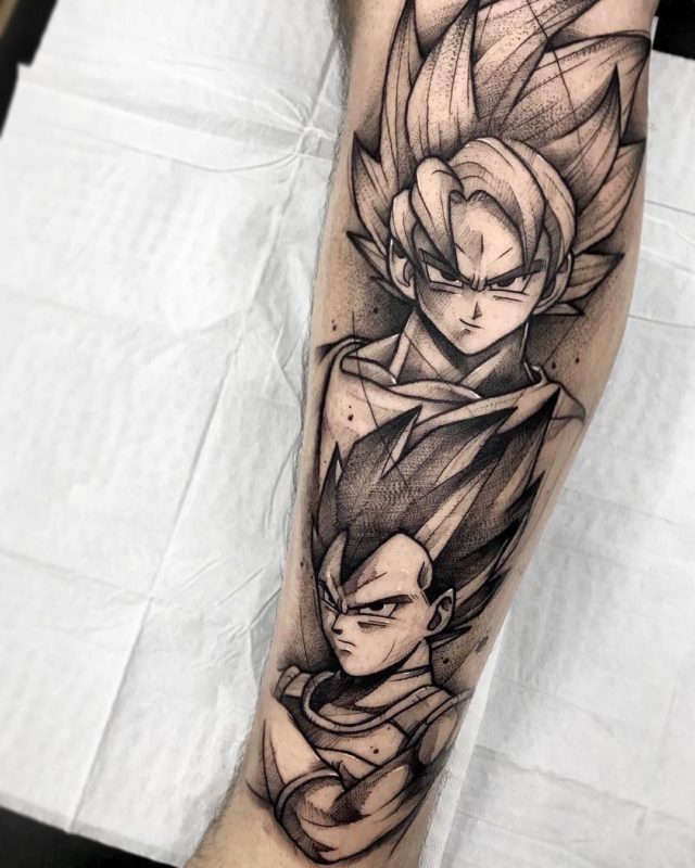 That face.  Goku desenho, Tatuagens de anime, Desenhos de anime